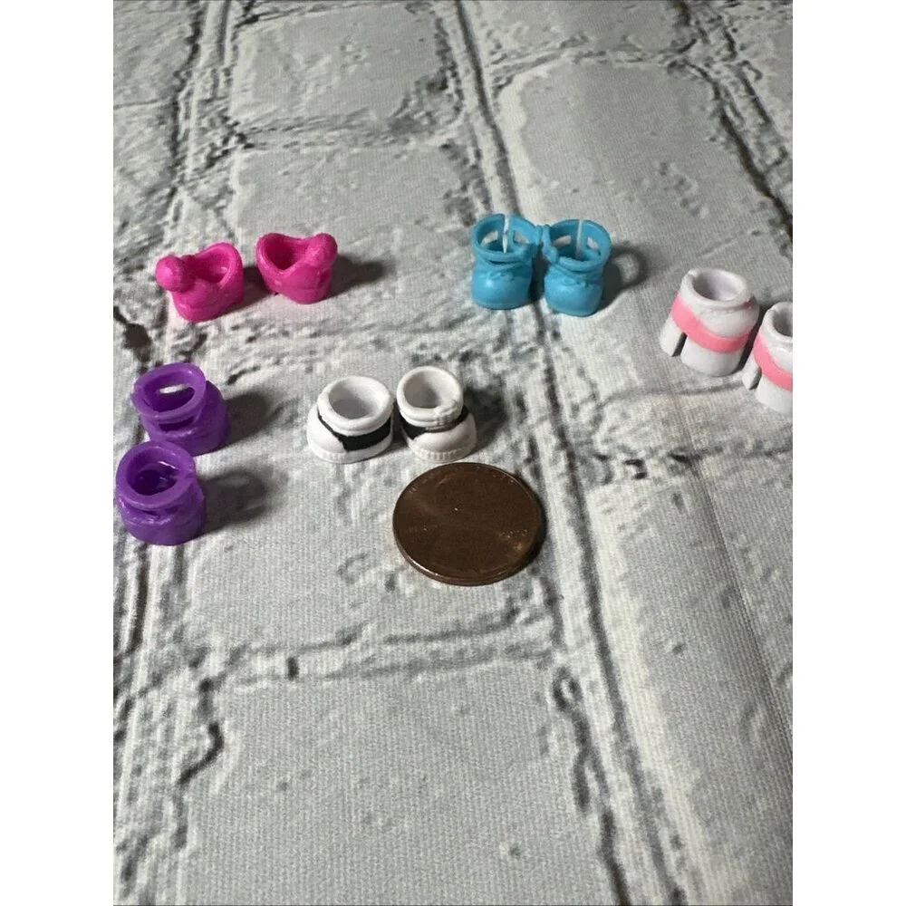 6 Pair of LOL Surprise OMG Doll Shoes Platform Boots Shoes
